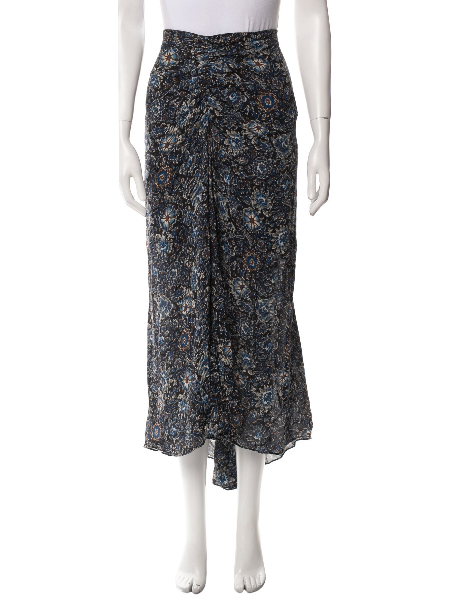 Veronica Beard Silk Midi Length Skirt