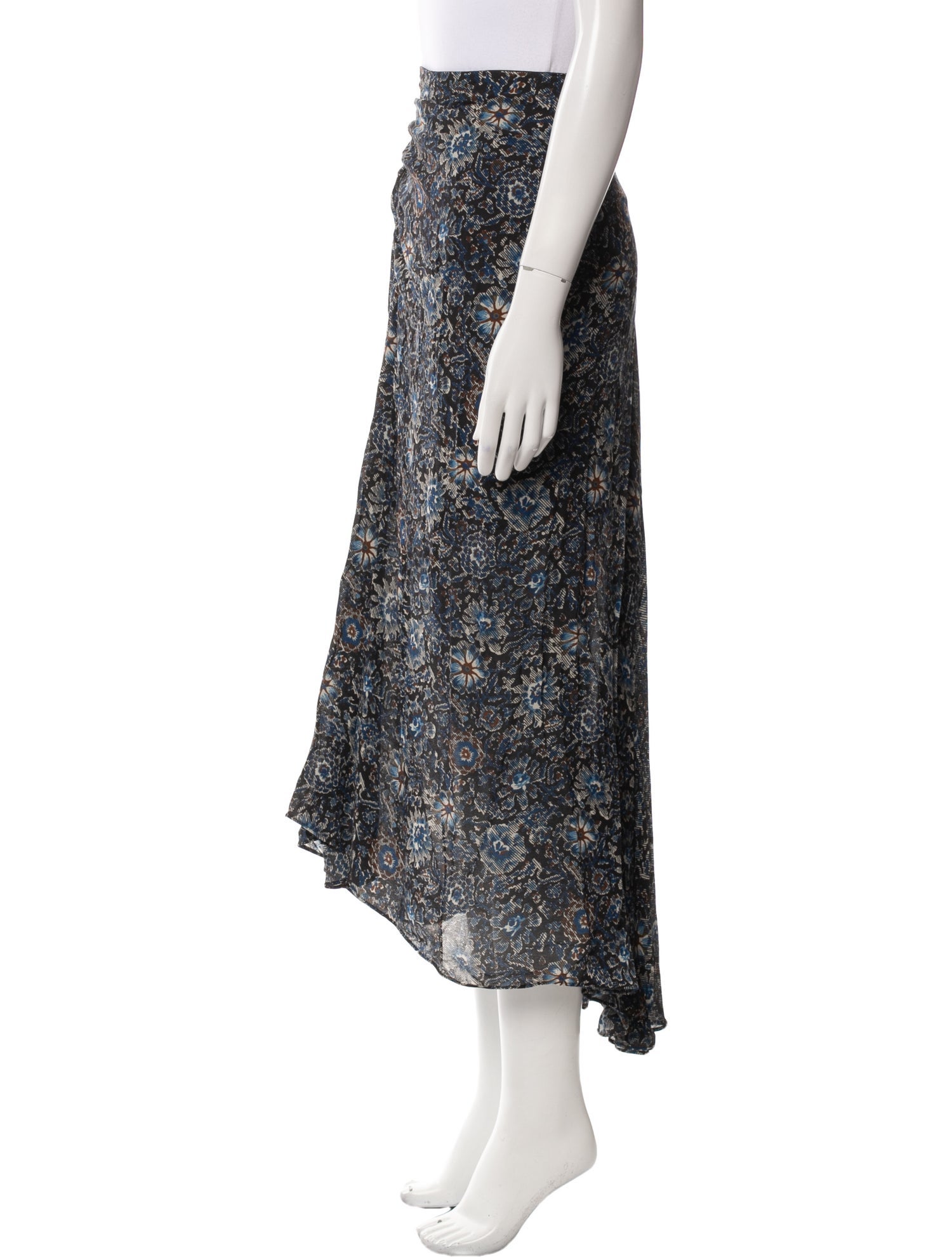 Veronica Beard Silk Midi Length Skirt