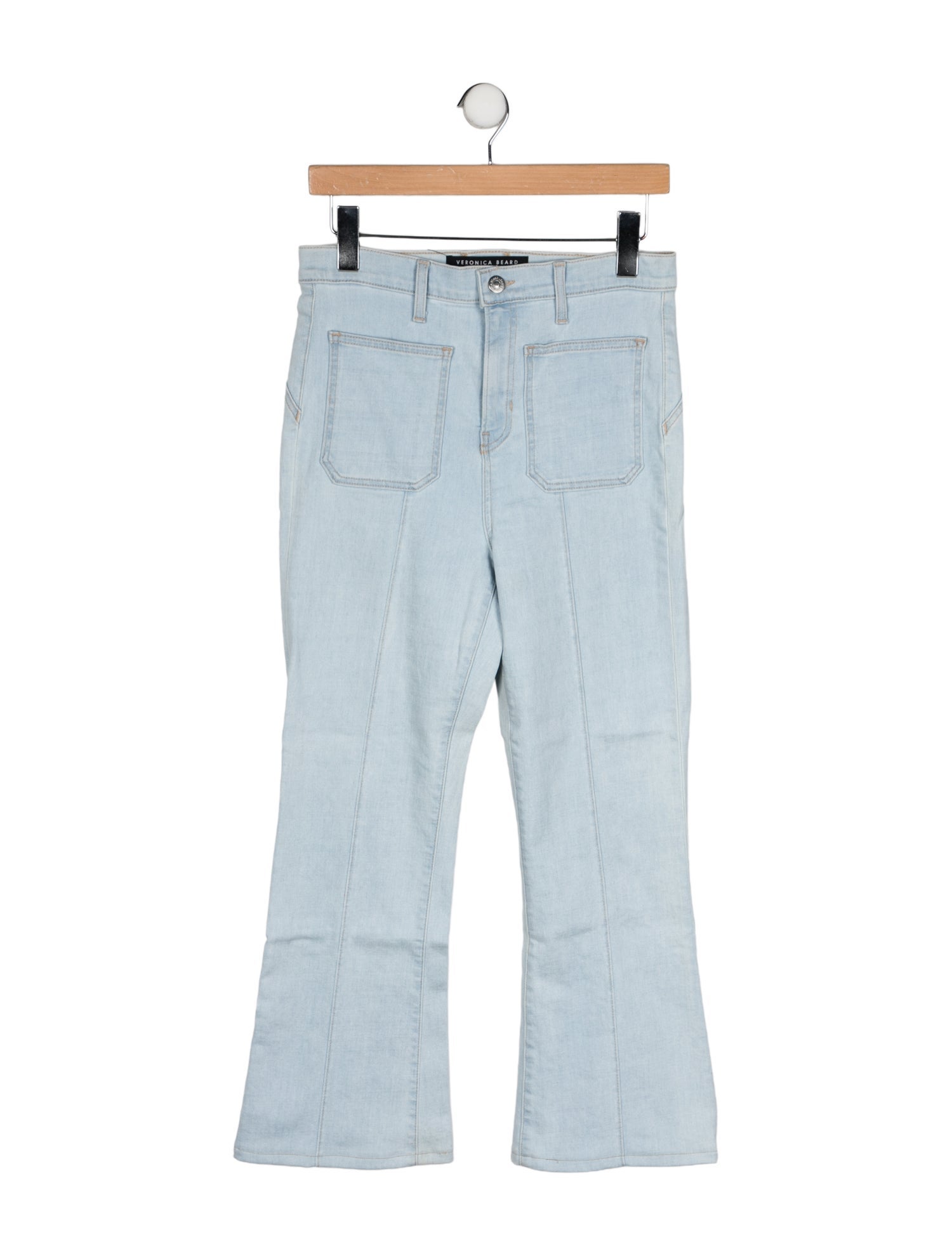 Veronica Beard High-Rise Wide Leg Jeans