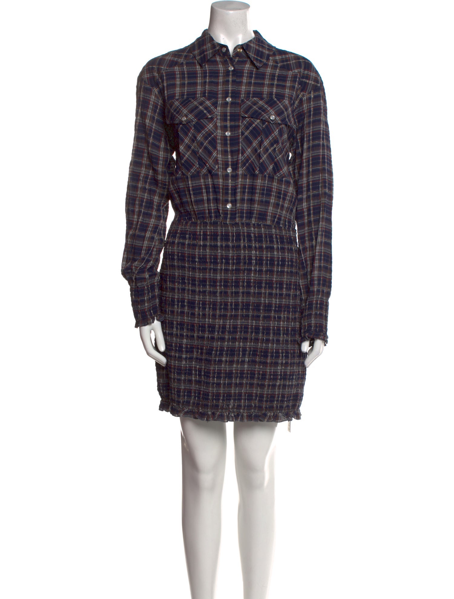 Veronica Beard Plaid Print Mini Dress w/ Tags