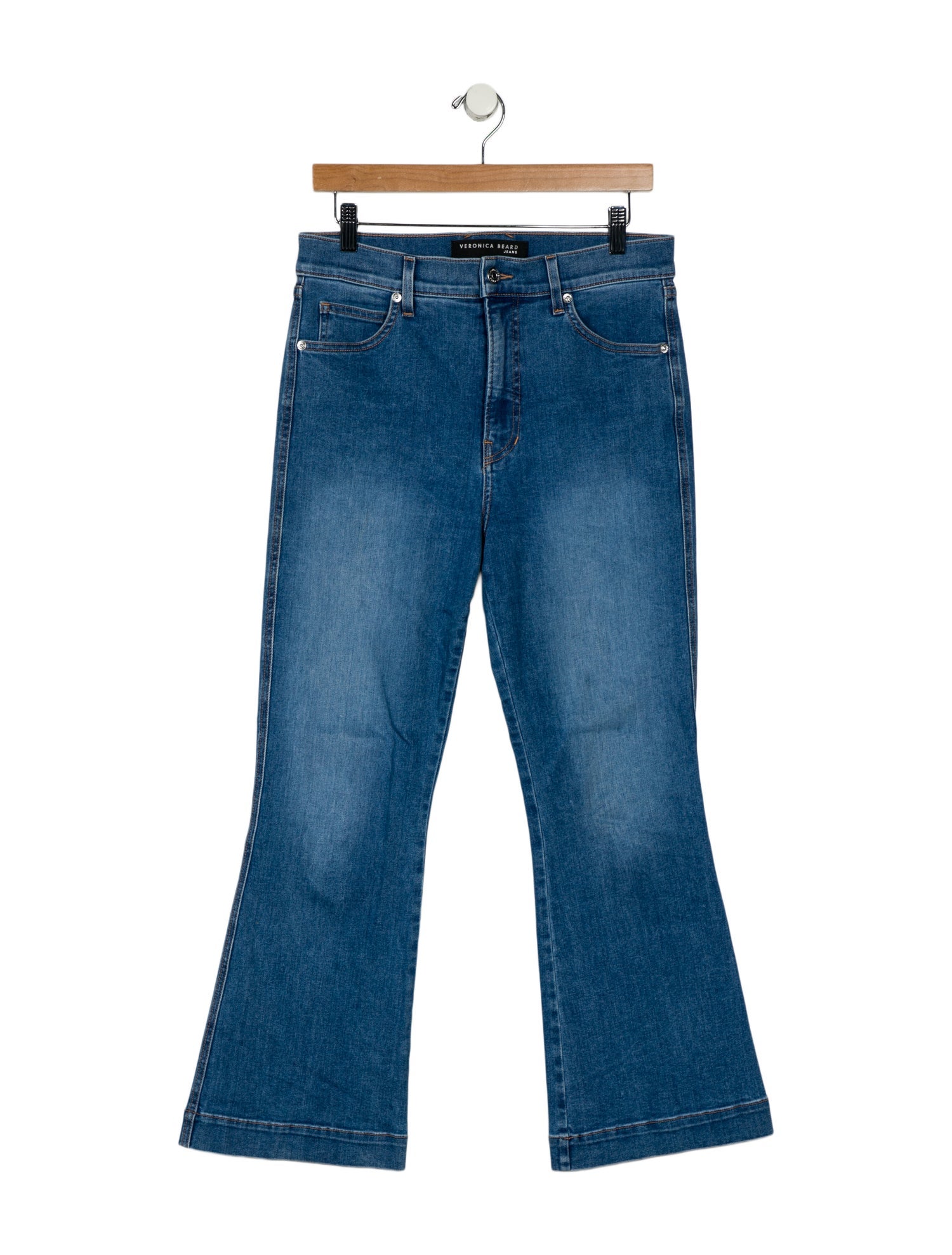 Veronica Beard High-Rise Wide Leg Jeans