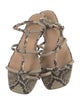 Veronica Beard Snakeskin Animal Print Flats