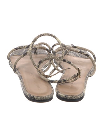 Veronica Beard Snakeskin Animal Print Flats