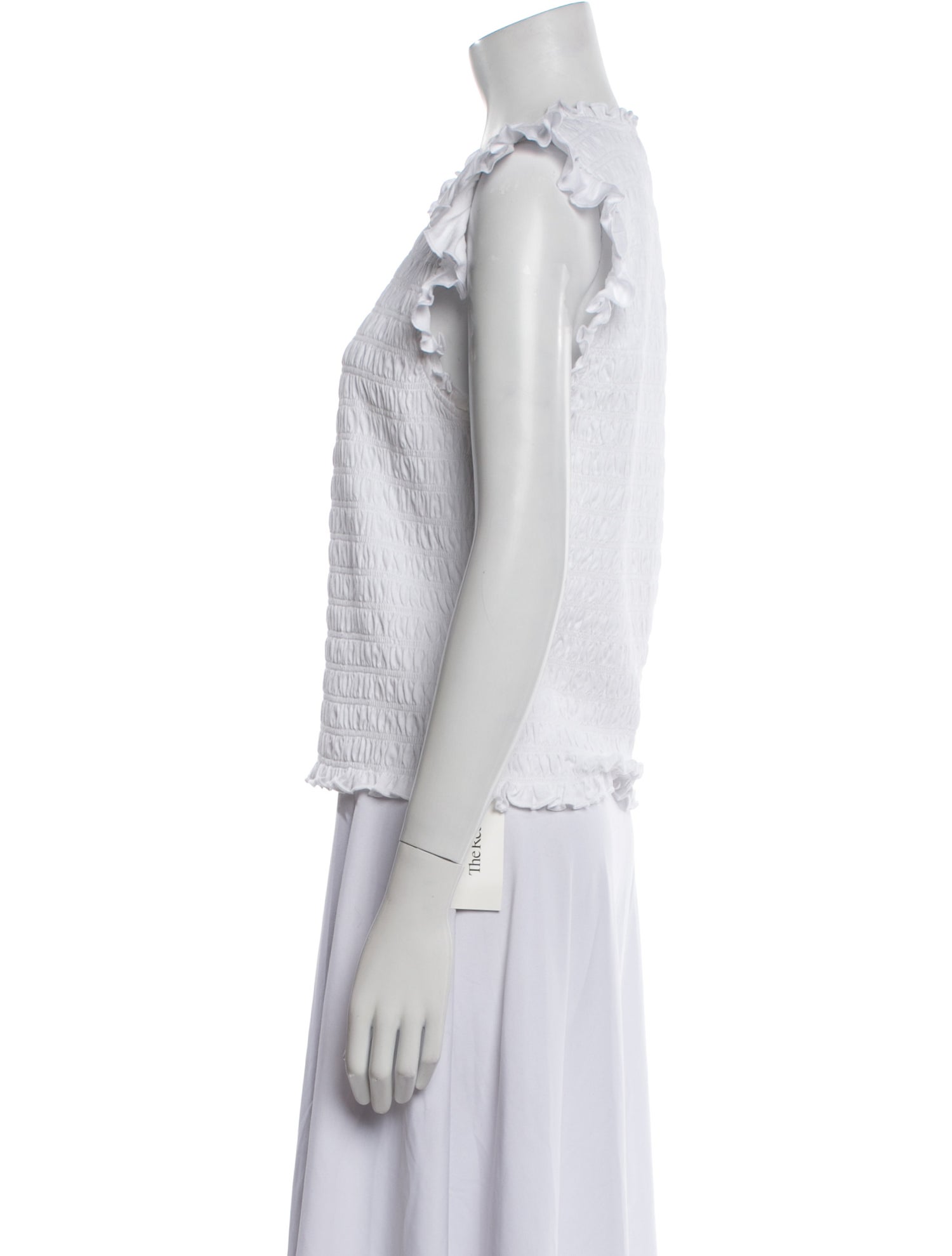 Veronica Beard Mock Neck Sleeveless Top