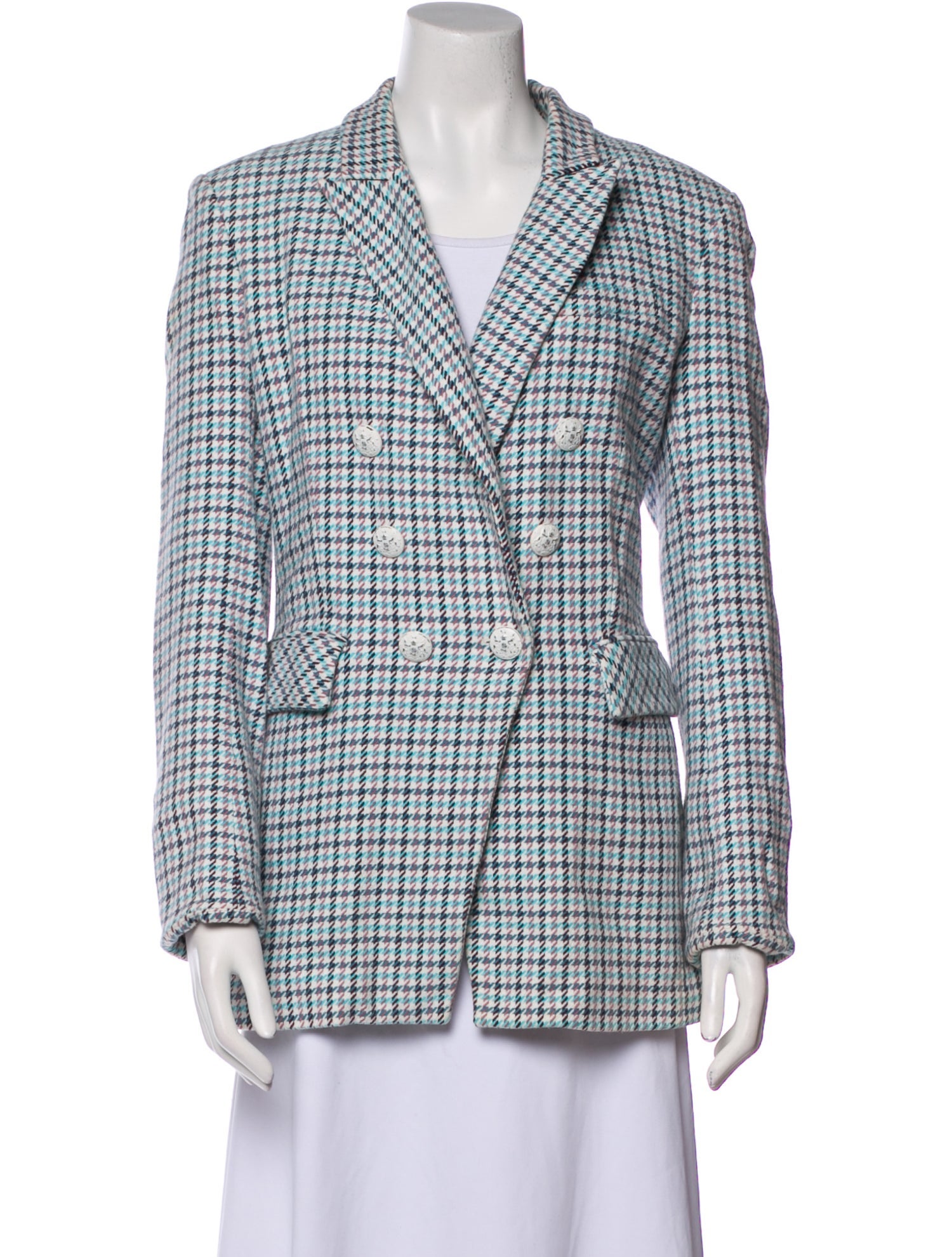 Veronica Beard Houndstooth Print Blazer