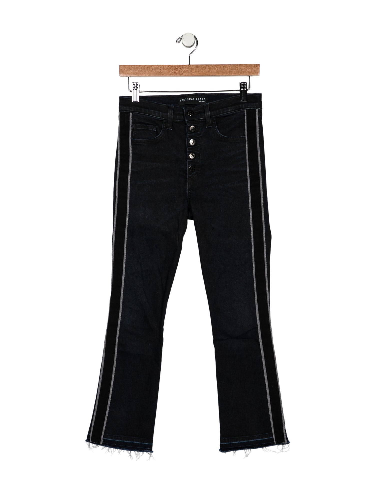 Veronica Beard Mid-Rise Straight Leg Jeans