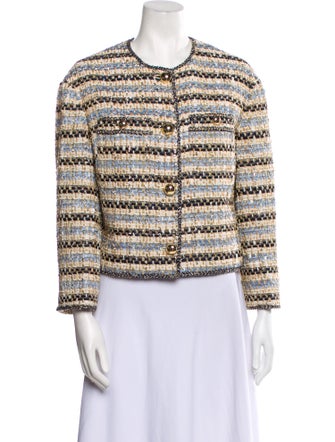 Veronica Beard Tweed Pattern Evening Jacket