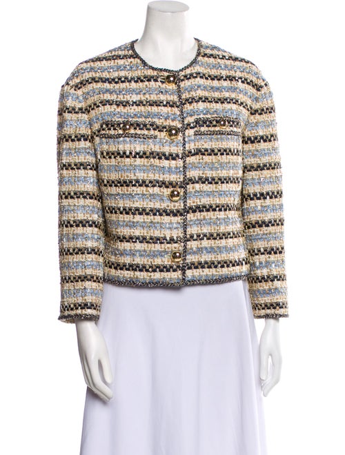 Veronica Beard Tweed Pattern Evening Jacket