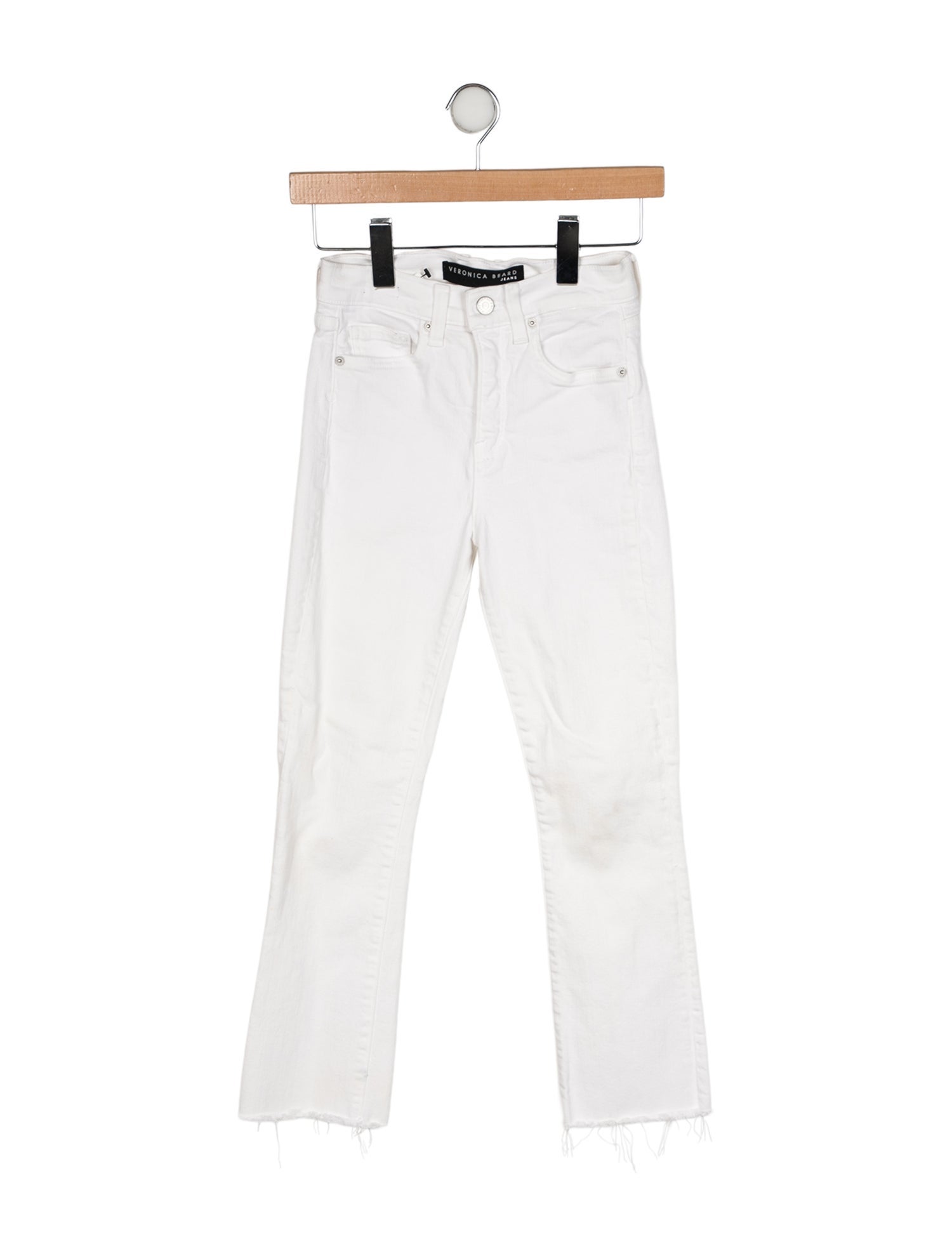 Veronica Beard Mid-Rise Straight Leg Jeans