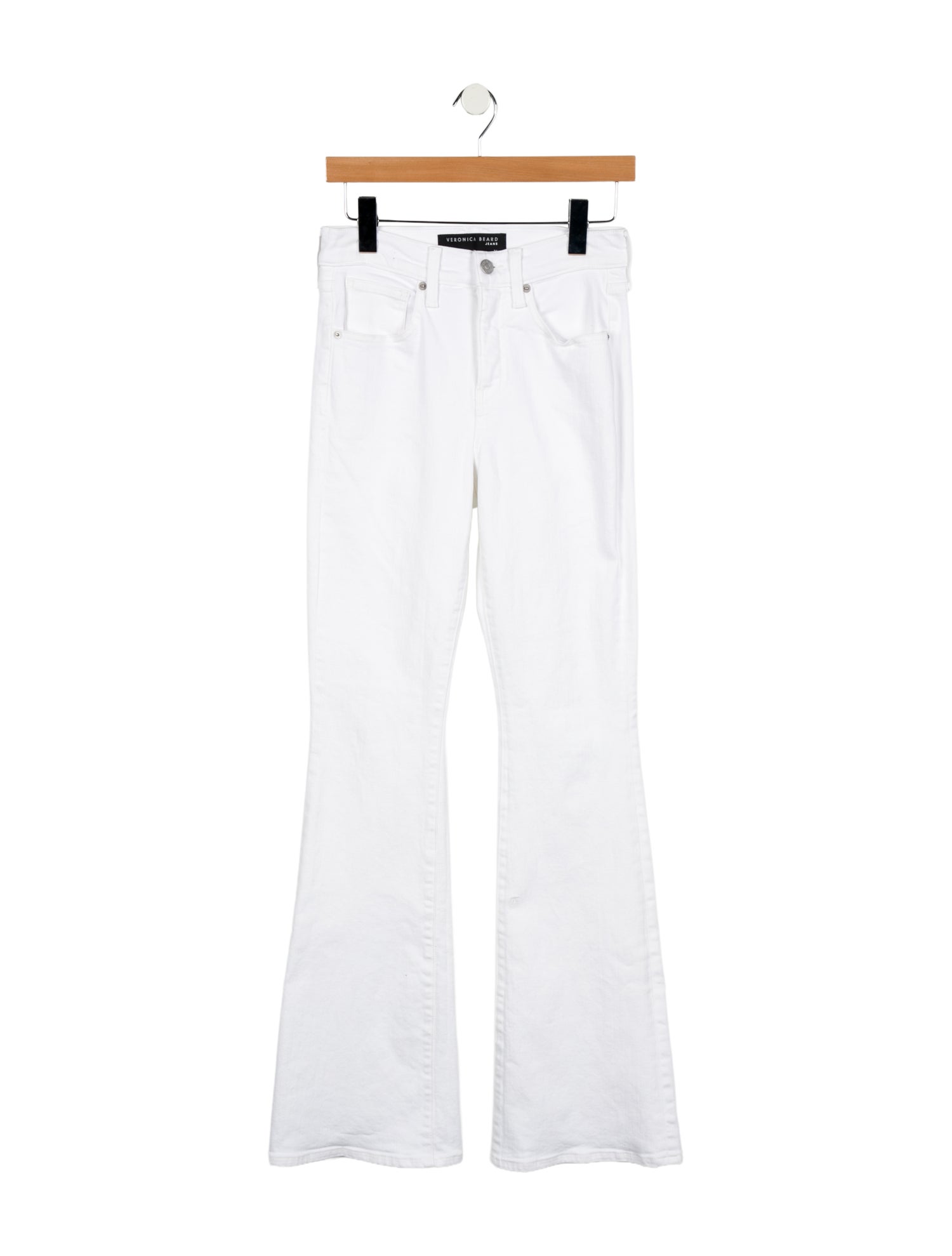 Veronica Beard Mid-Rise Wide Leg Jeans