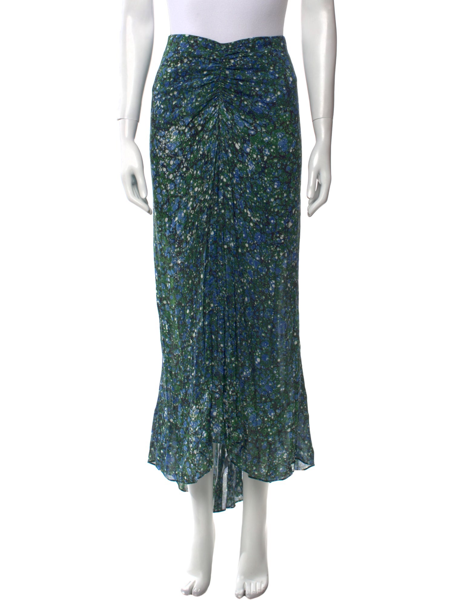 Veronica Beard Floral Print Midi Length Skirt