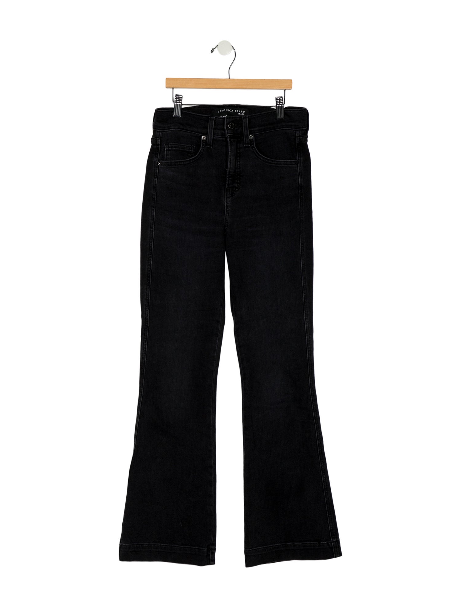 Veronica Beard High-Rise Straight Leg Jeans