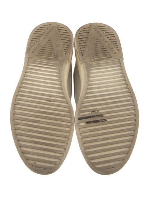 Veronica Beard Leather Colorblock Pattern Sneakers