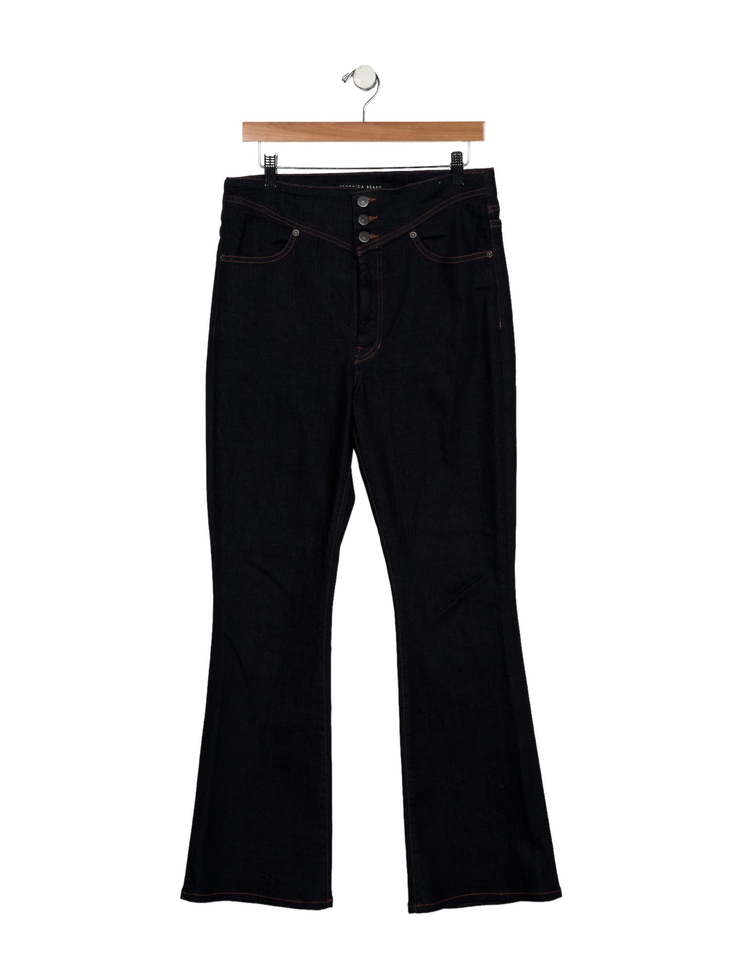 Veronica Beard High-Rise Wide Leg Jeans
