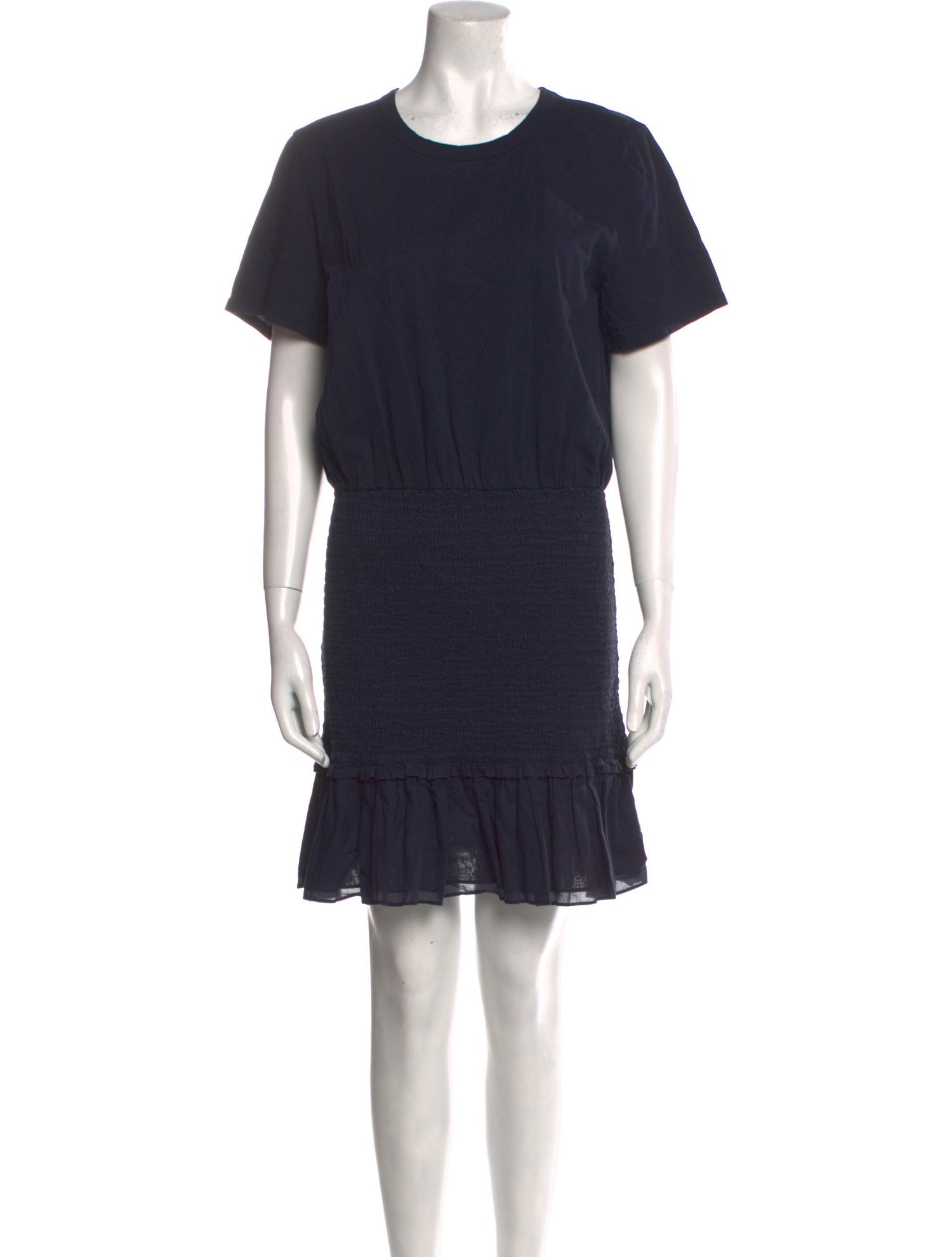 Veronica Beard Crew Neck Mini Dress