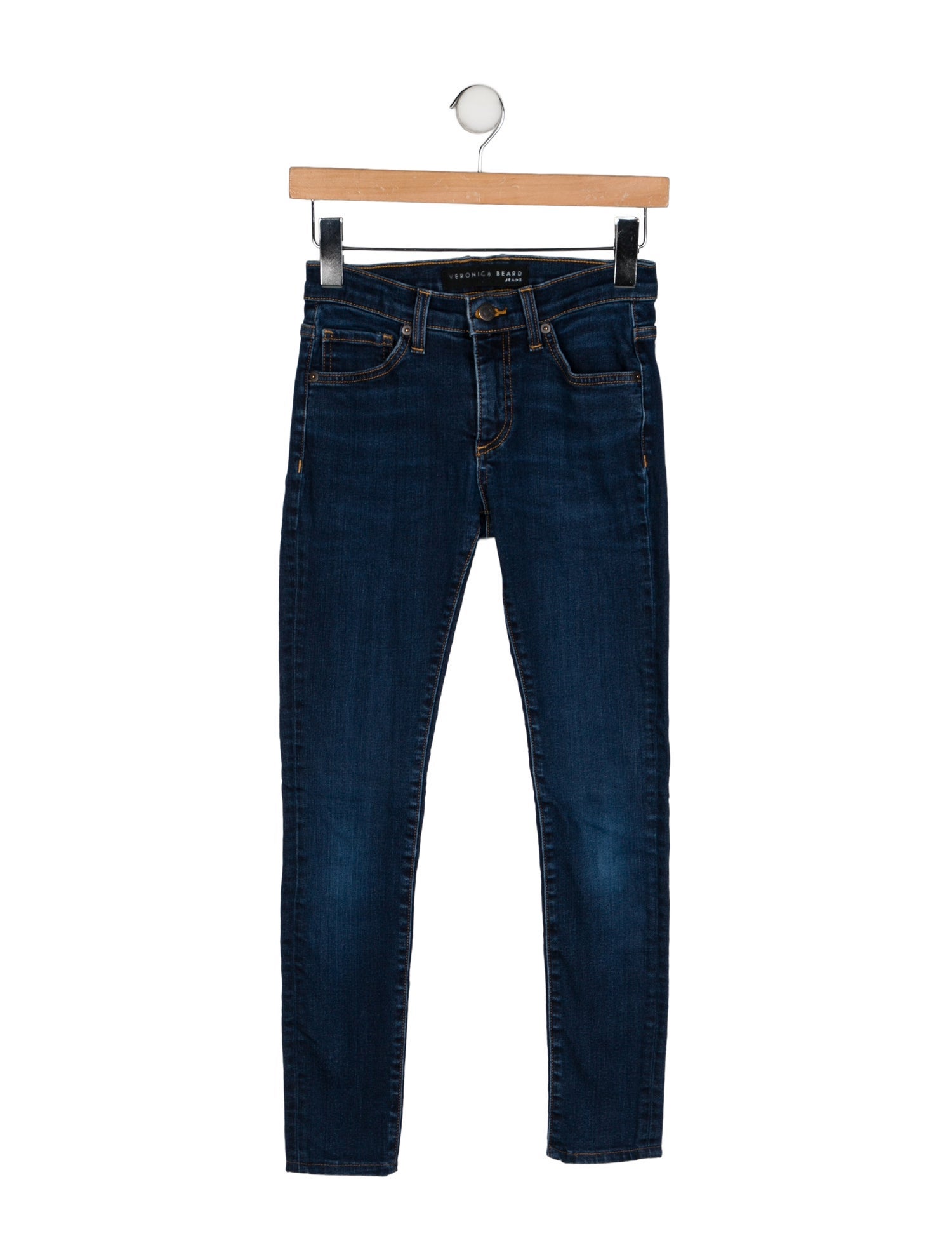 Veronica Beard Mid-Rise Skinny Leg Jeans