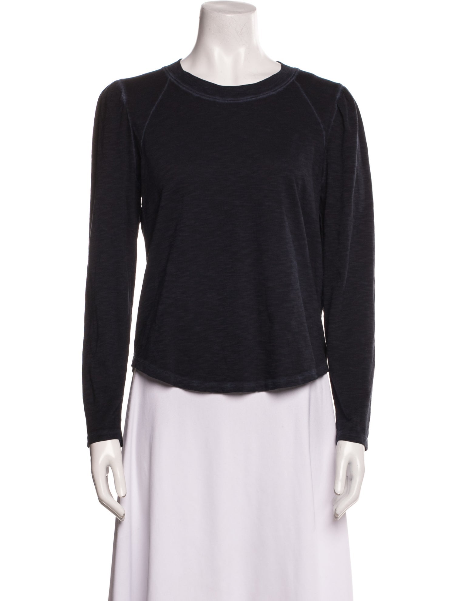 Veronica Beard Crew Neck Long Sleeve Top