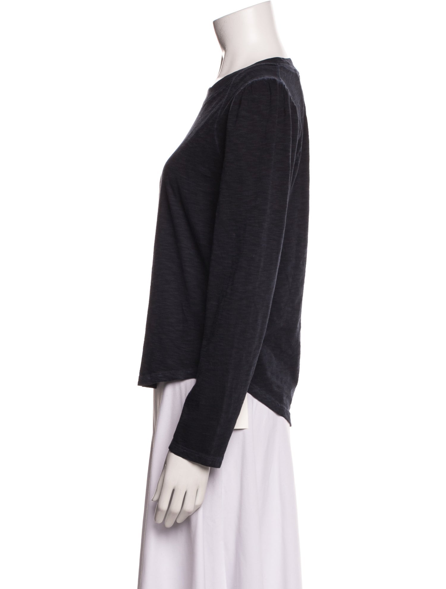 Veronica Beard Crew Neck Long Sleeve Top