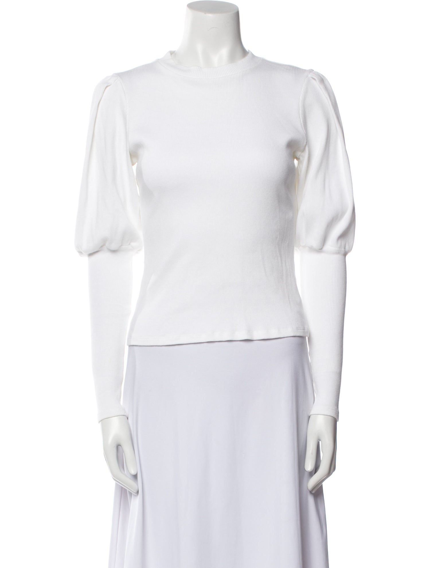 Veronica Beard Crew Neck Long Sleeve Top