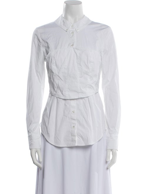 Veronica Beard Long Sleeve Button-Up Top