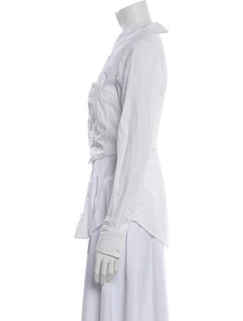 Veronica Beard Long Sleeve Button-Up Top