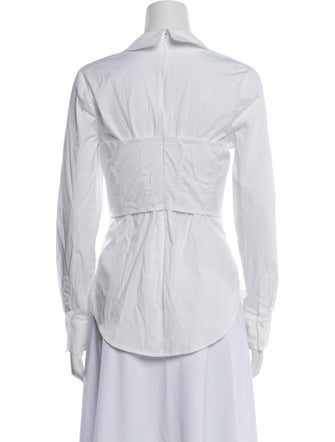 Veronica Beard Long Sleeve Button-Up Top