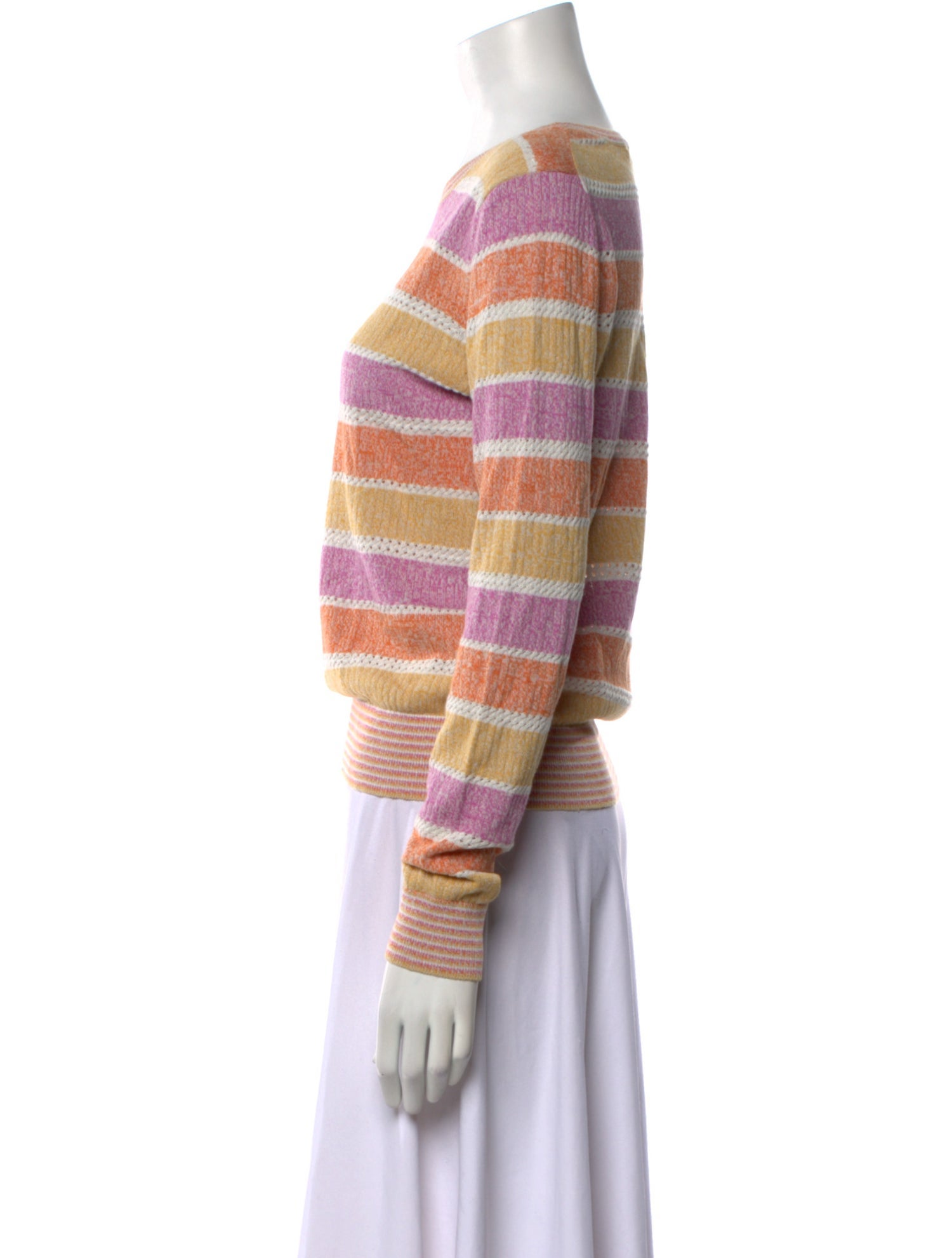 Veronica Beard Striped Crew Neck Sweater