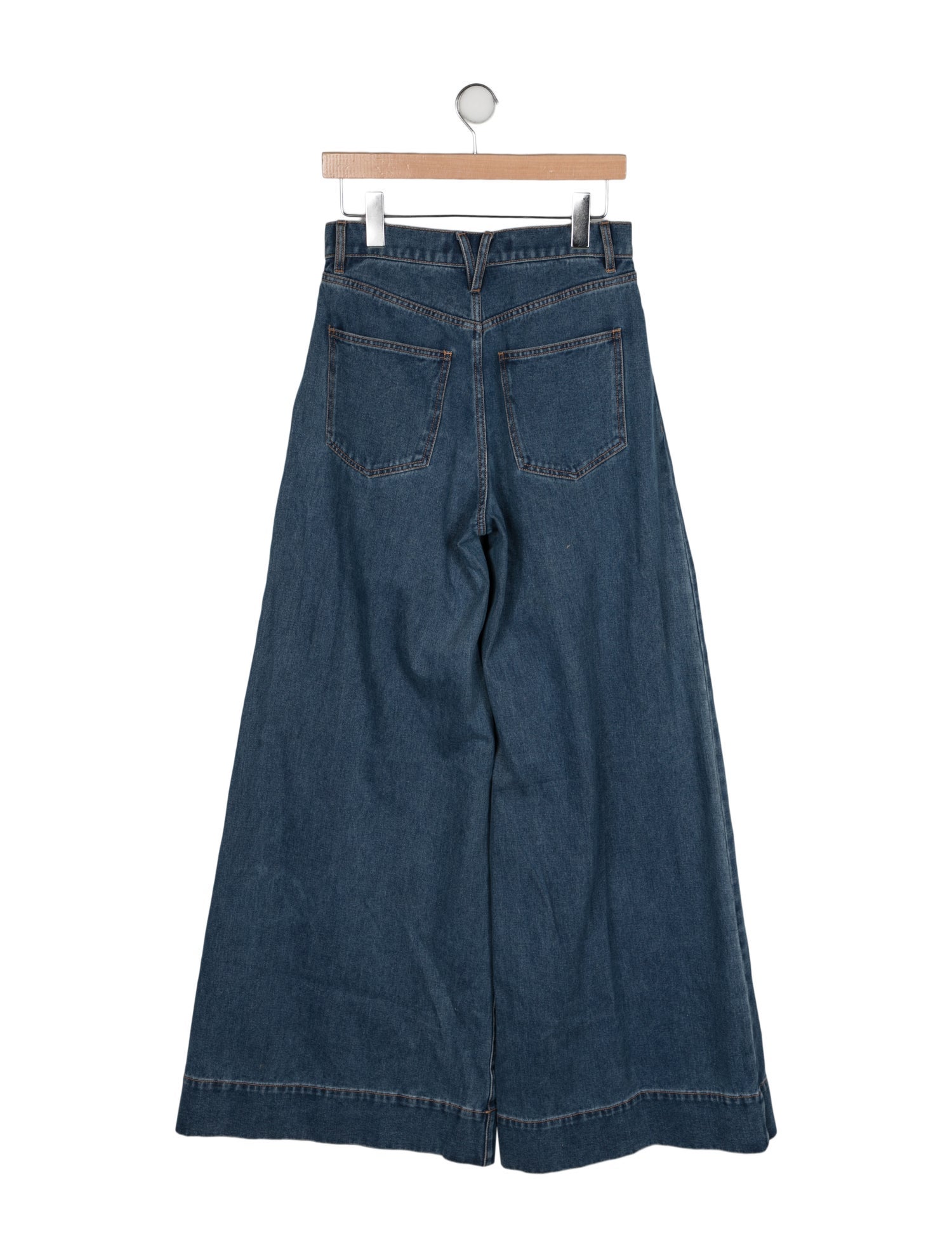 Veronica Beard High-Rise Wide Leg Jeans