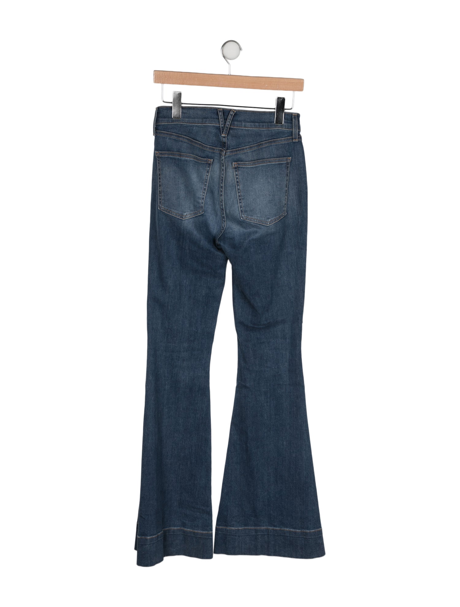 Veronica Beard Mid-Rise Wide Leg Jeans
