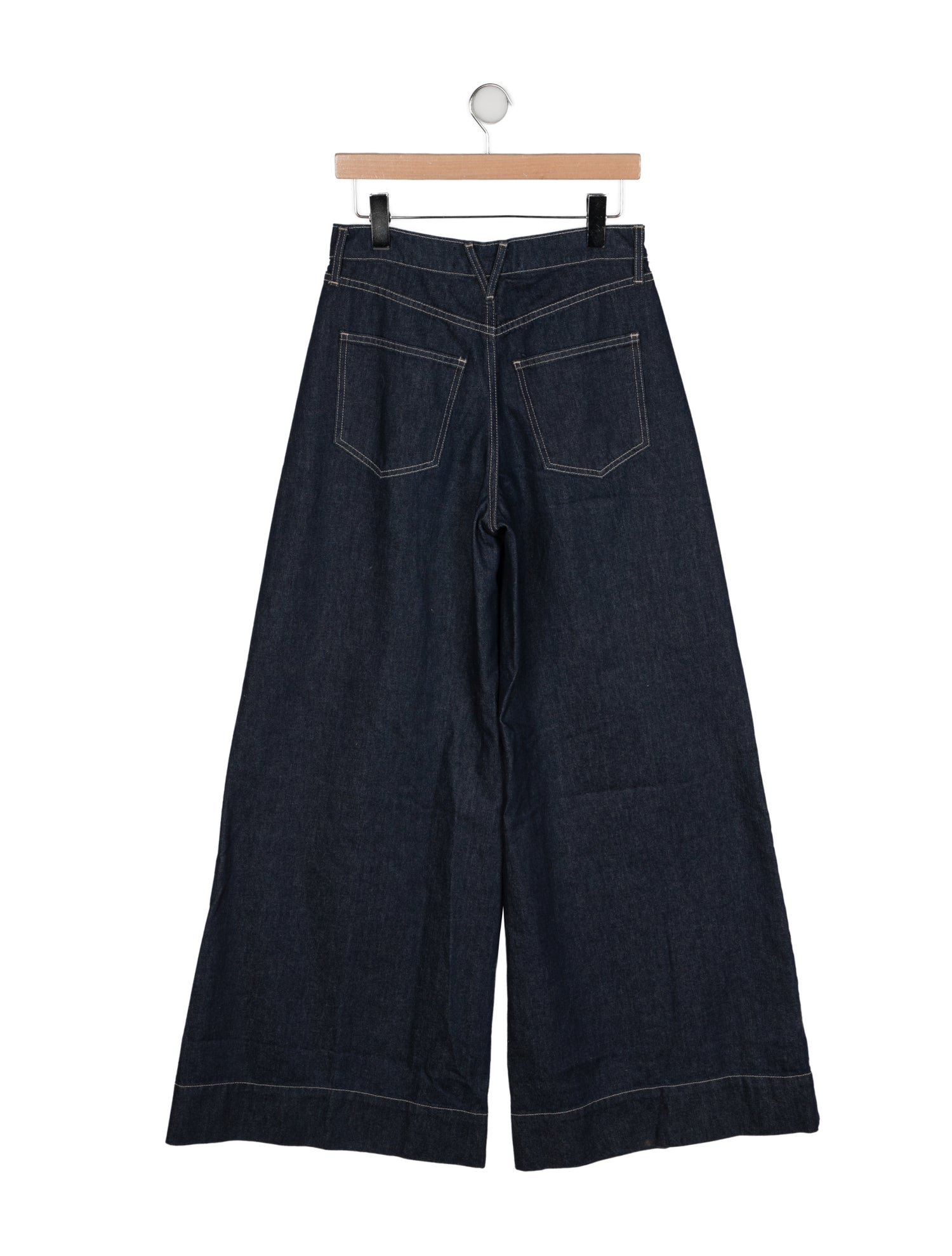 Veronica Beard High-Rise Wide Leg Jeans