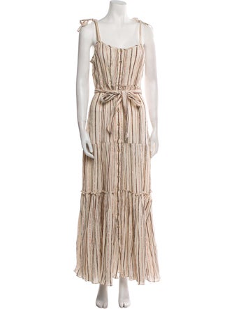 Veronica Beard Striped Long Dress