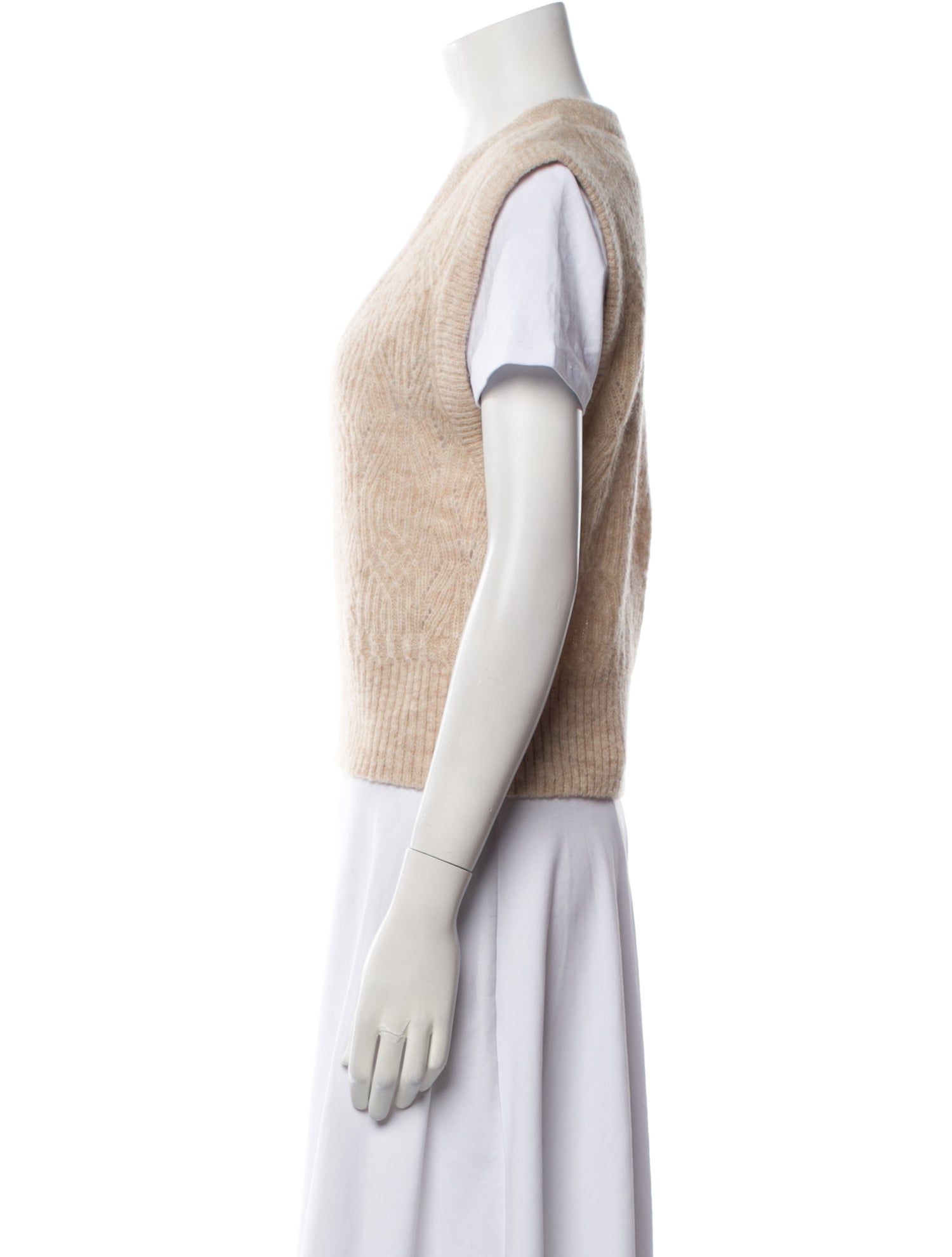 Veronica Beard Baby Alpaca V-Neck Sweater