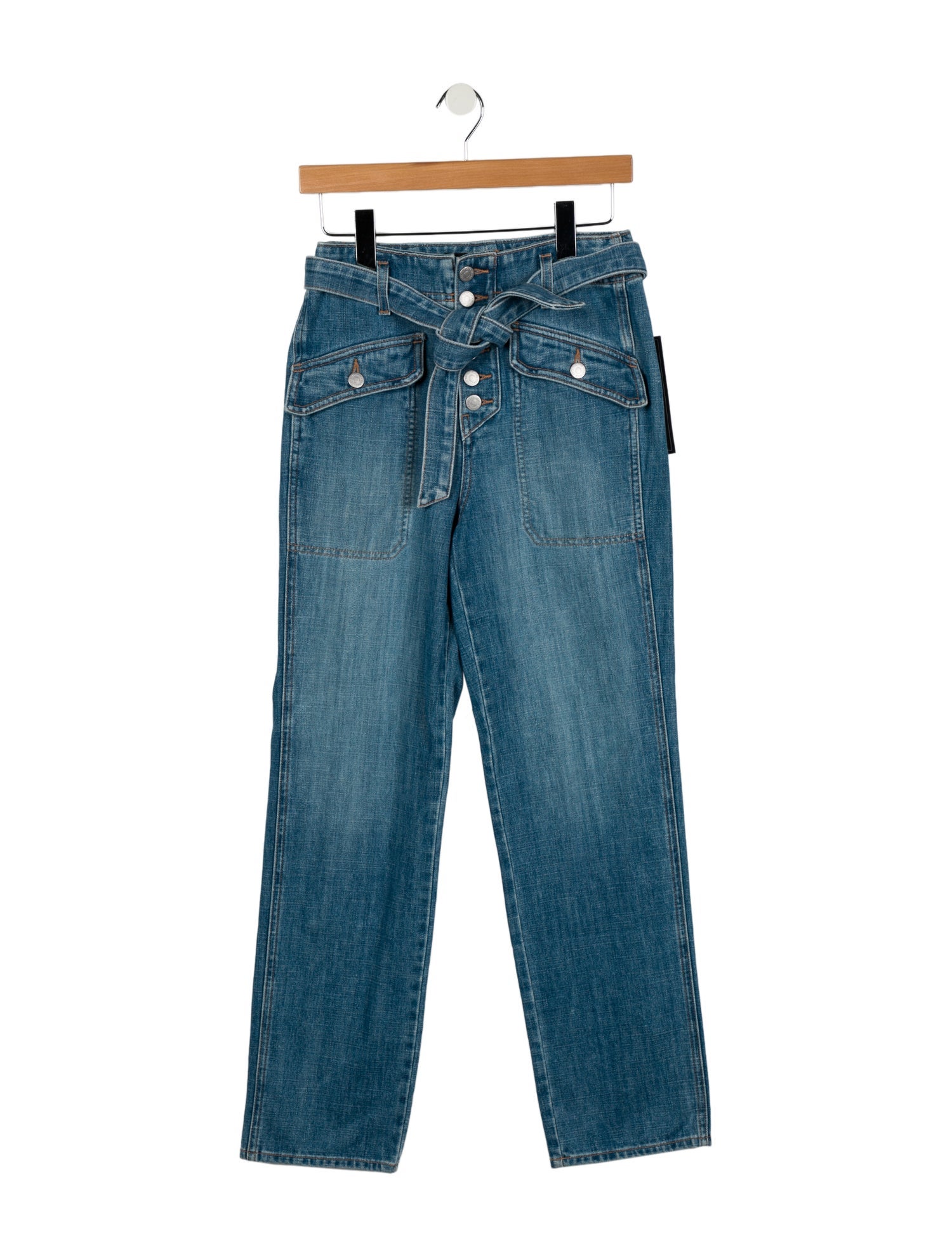 Veronica Beard High-Rise Straight Leg Jeans w/ Tags