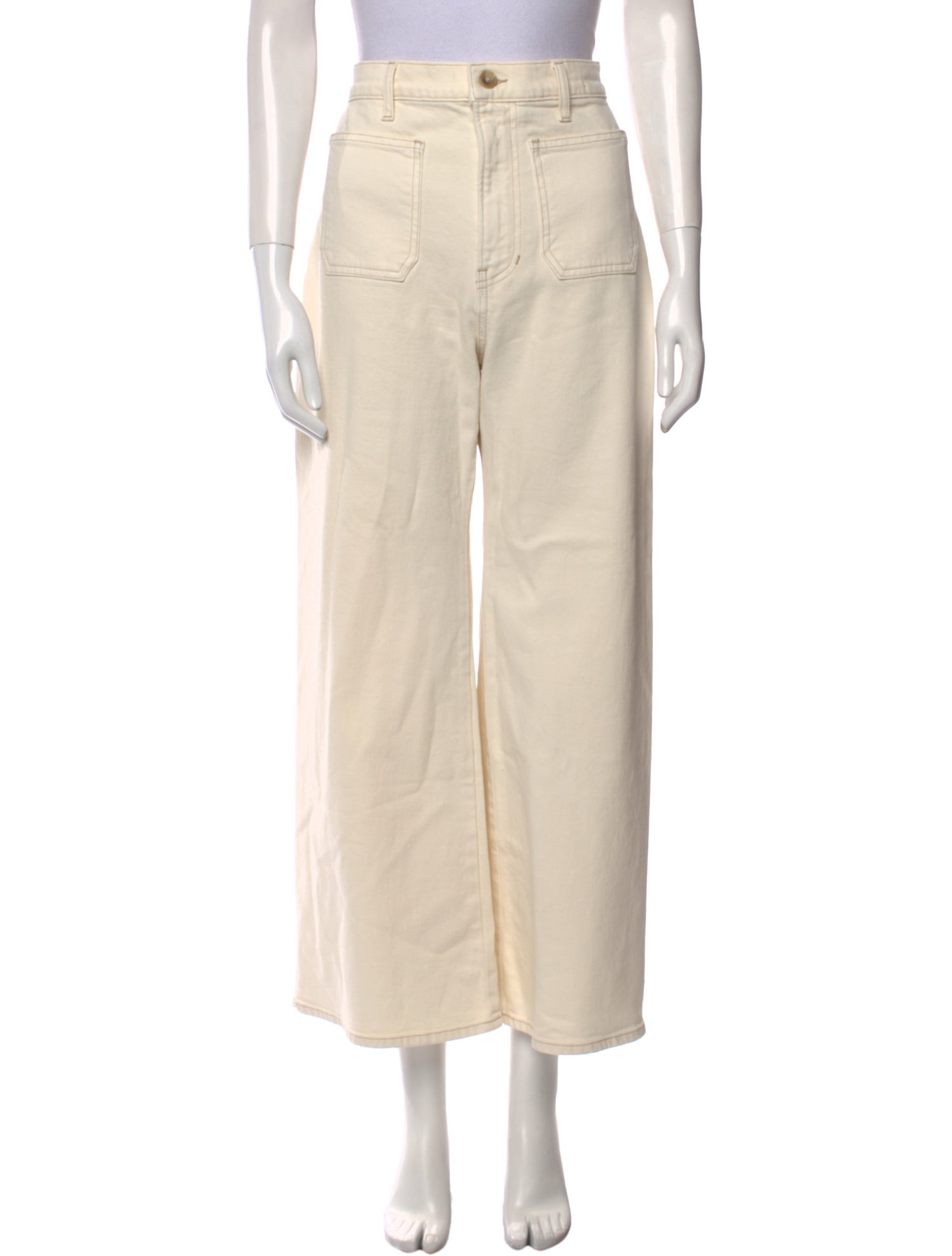 Veronica Beard High-Rise Wide Leg Jeans