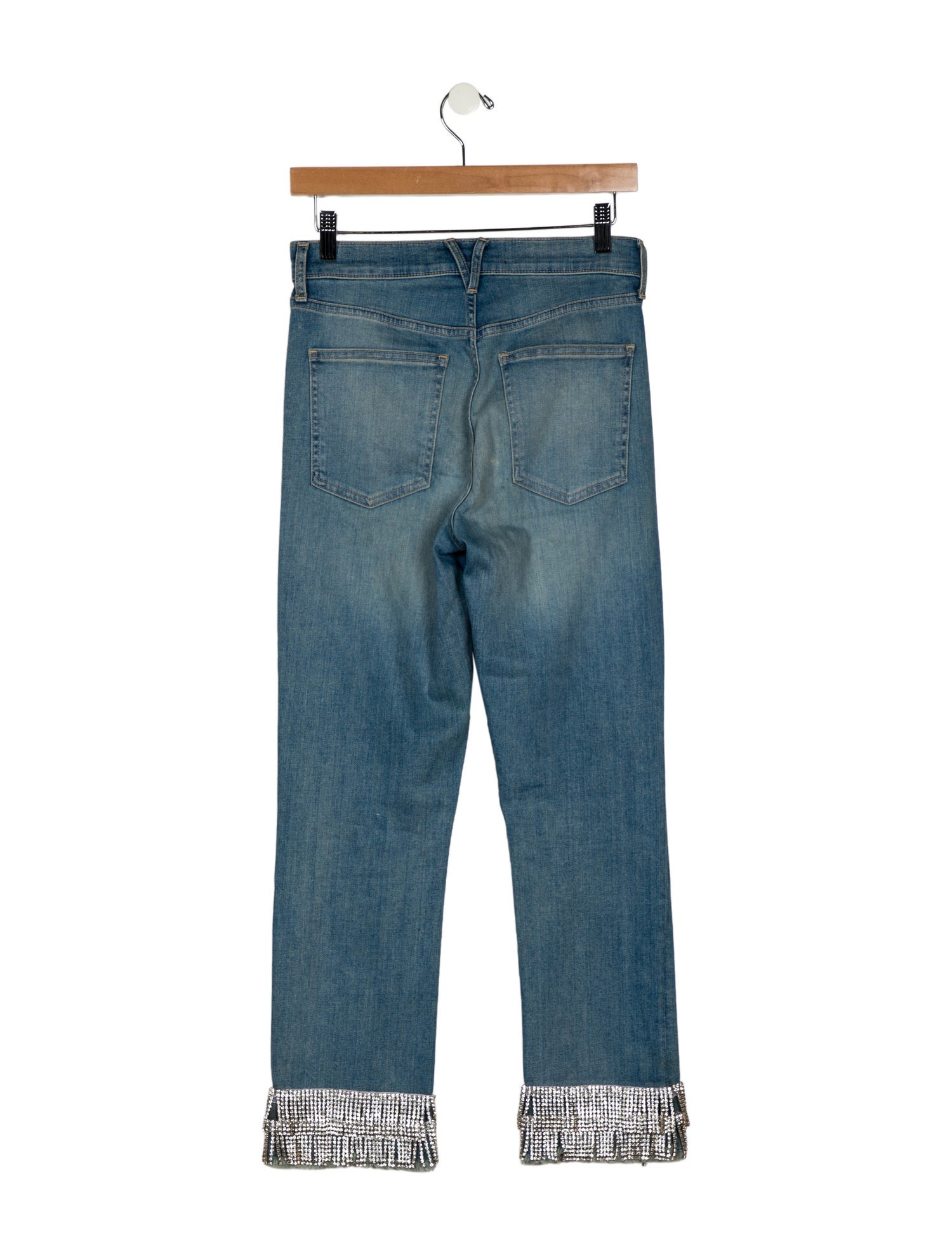 Veronica Beard High-Rise Straight Leg Jeans