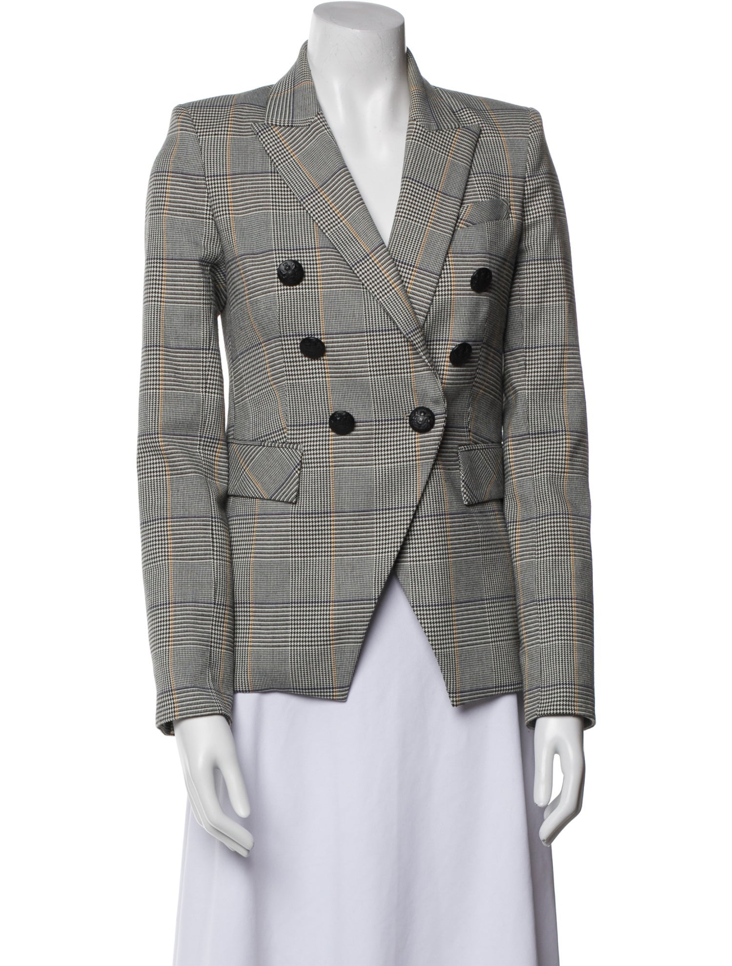 Veronica Beard Plaid Print Blazer