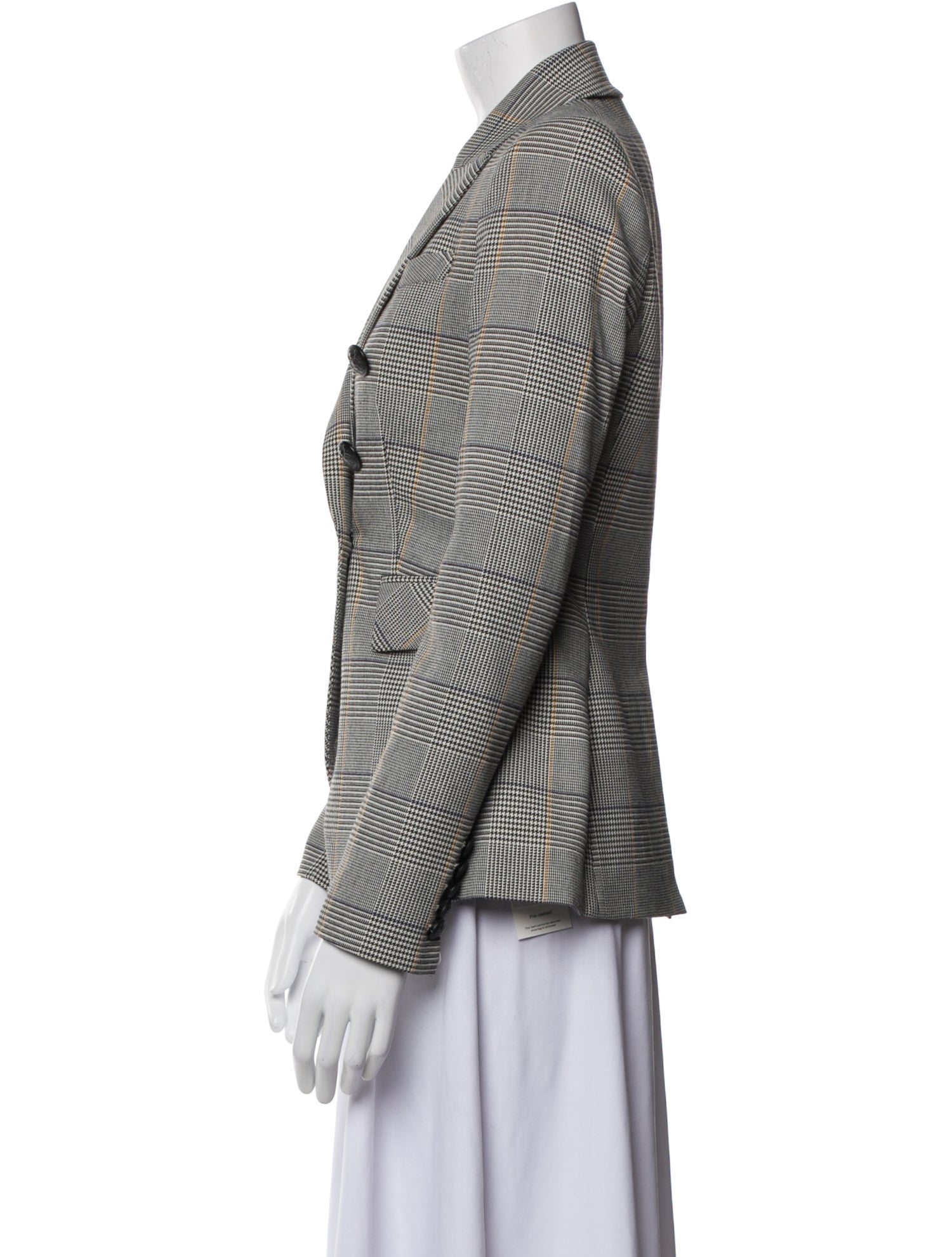 Veronica Beard Plaid Print Blazer