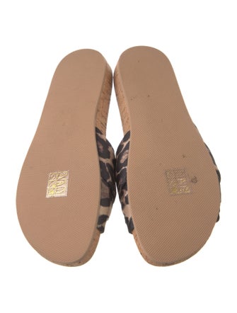 Veronica Beard Animal Print Slides