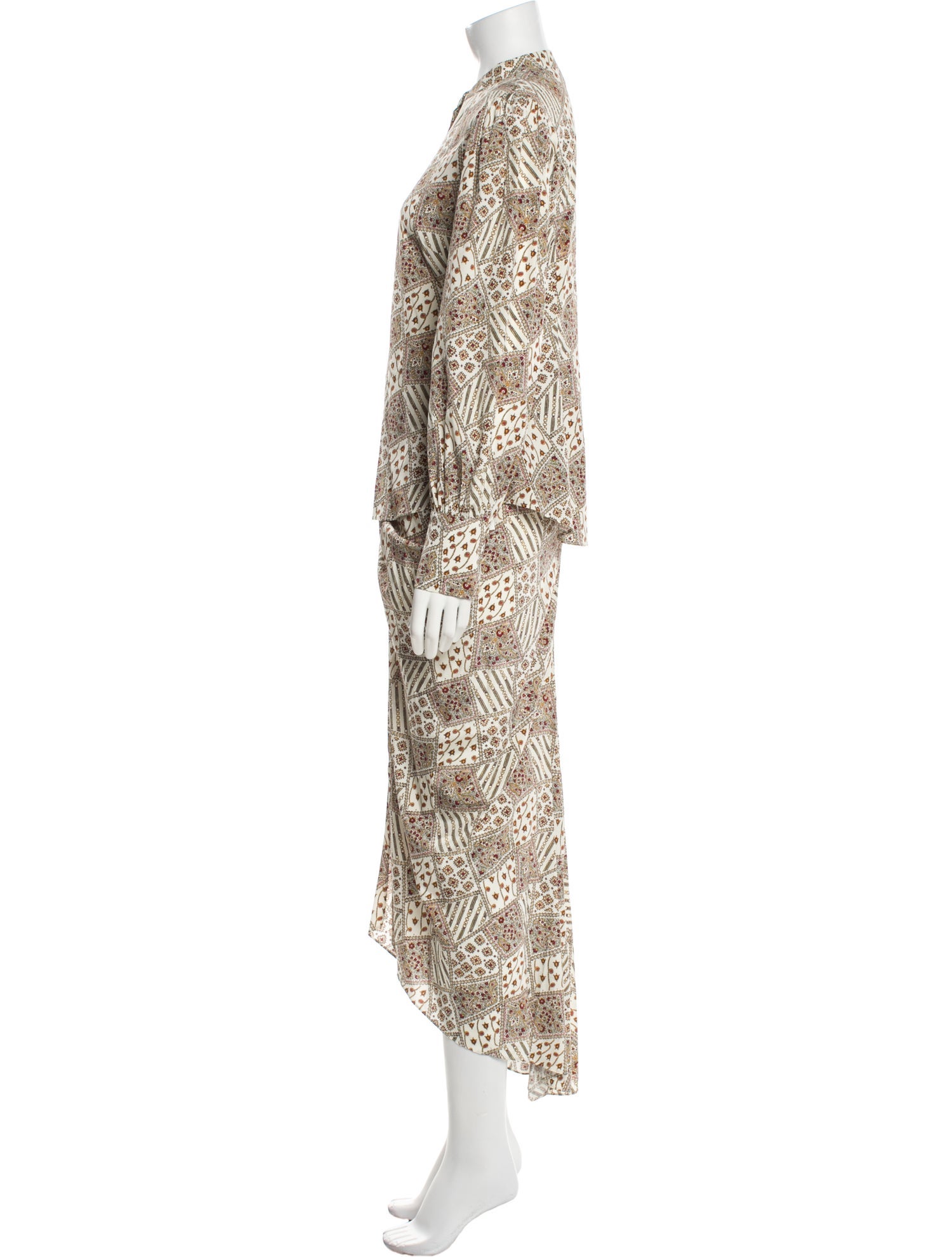 Veronica Beard Silk Printed Dress Set