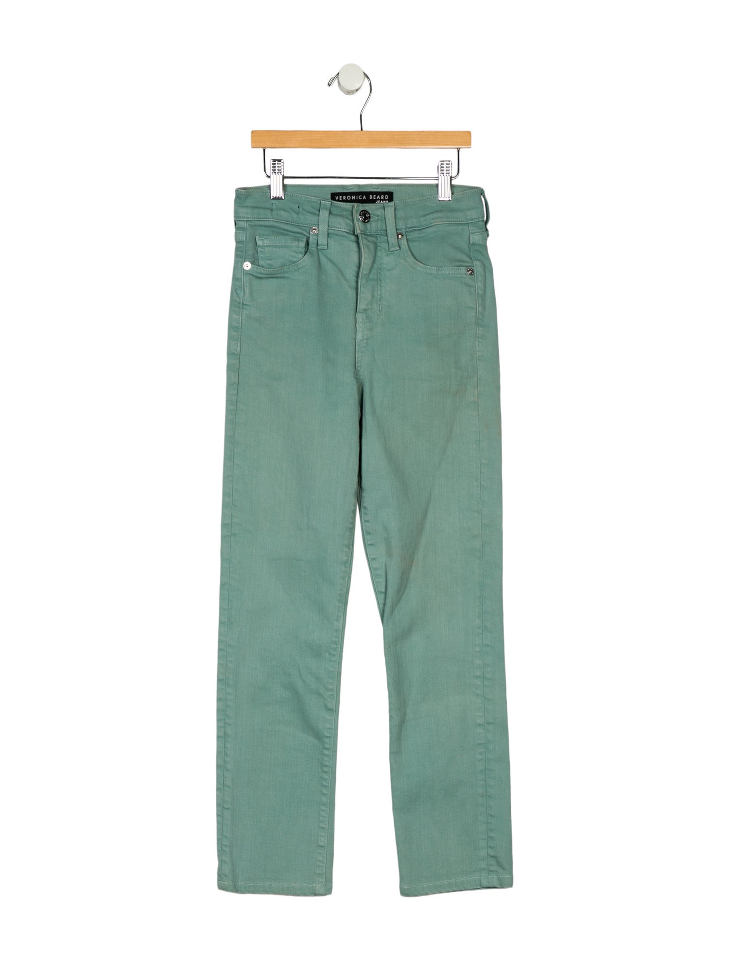 Veronica Beard Mid-Rise Straight Leg Jeans