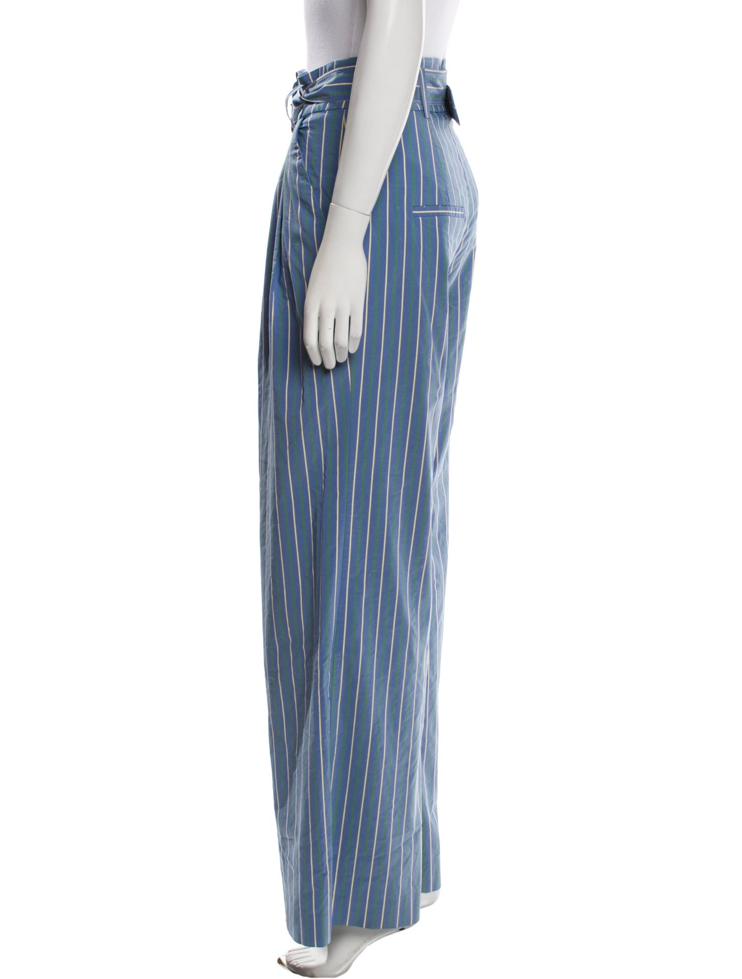 Veronica Beard Striped Wide Leg Pants