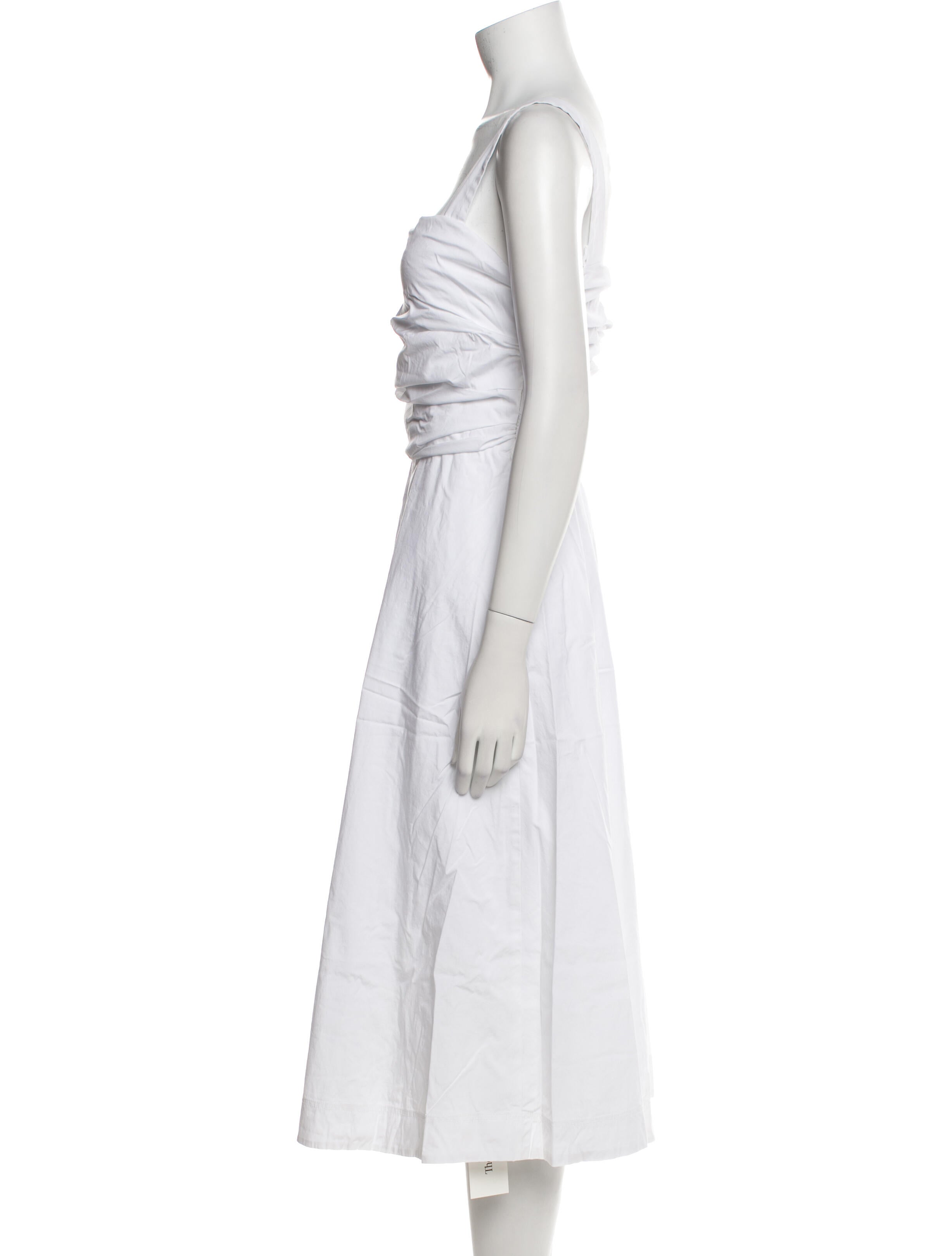 Veronica Beard Square Neckline Midi Length Dress