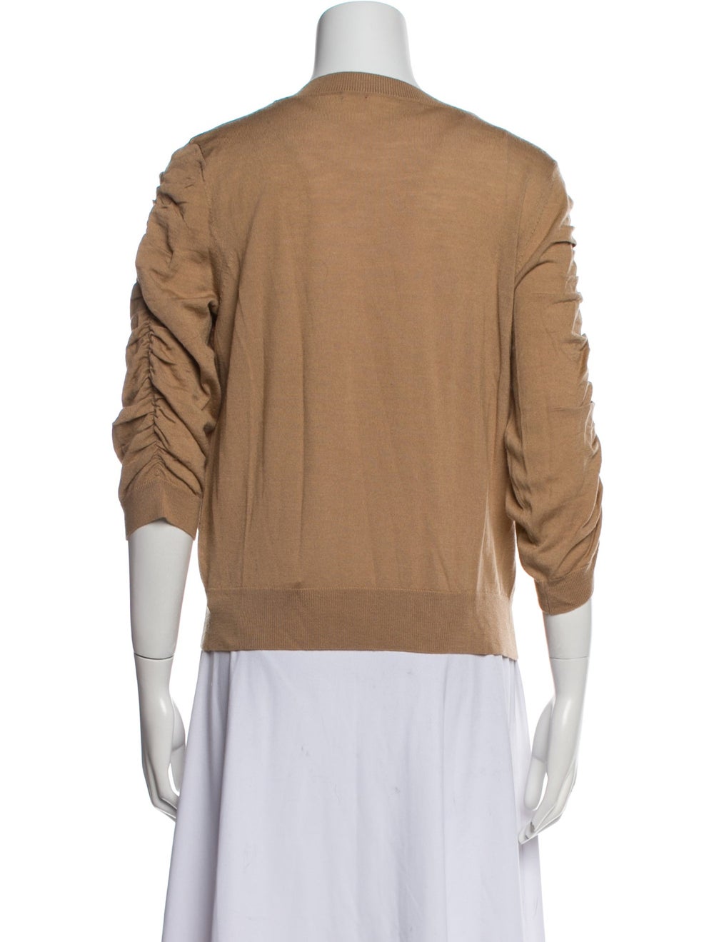 Veronica Beard Wool Pullover Blue Three-Quarter S… - image 3