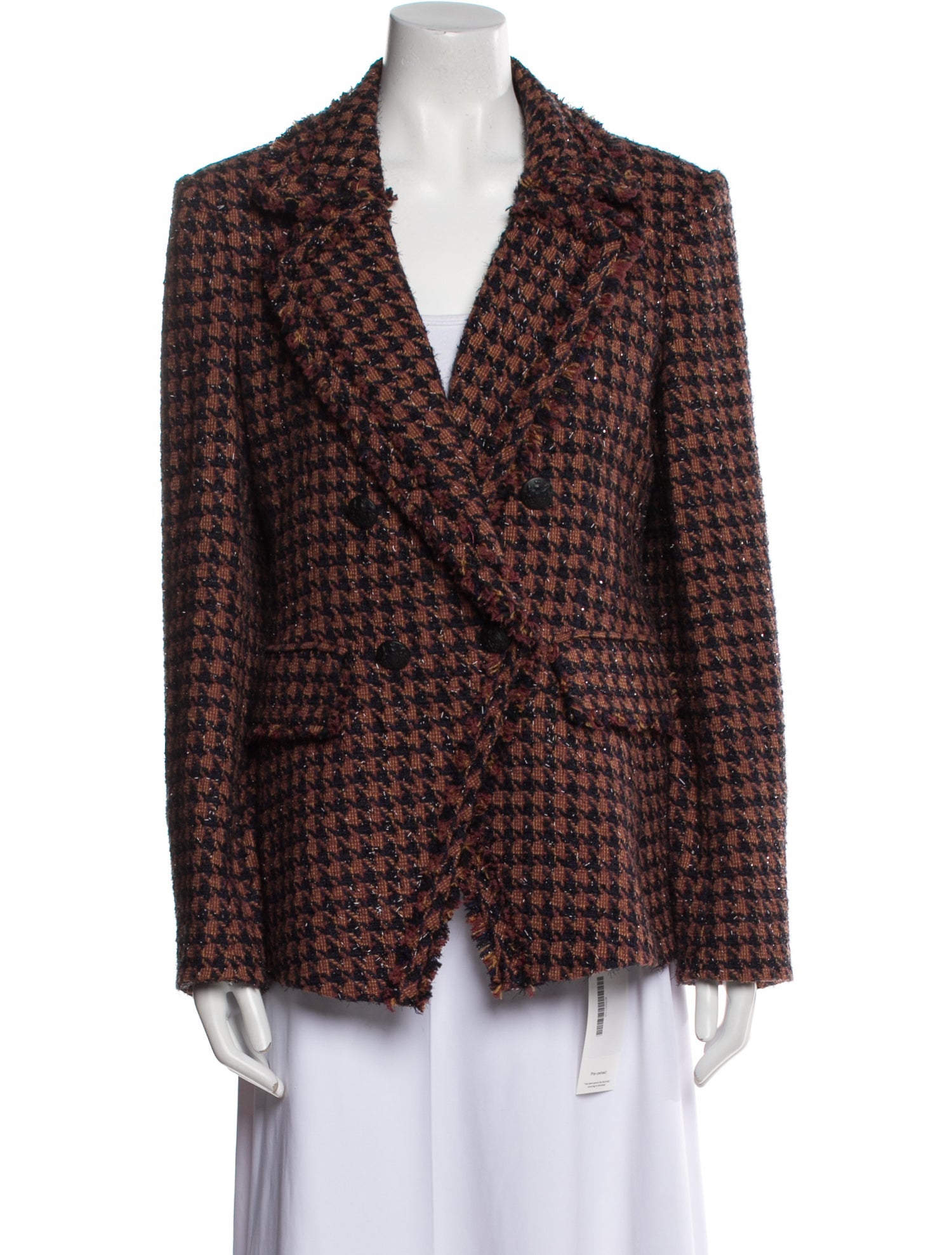 Veronica Beard Plaid Print Blazer