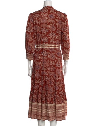 Veronica Beard Paisley Print Long Dress