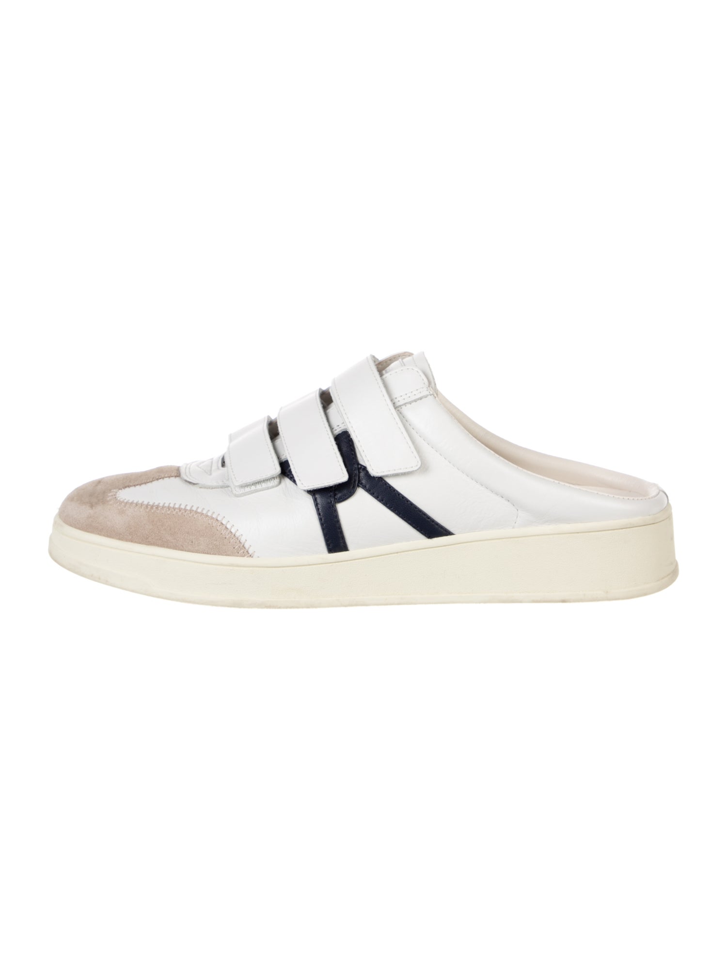 Veronica Beard Leather Colorblock Pattern Sneakers
