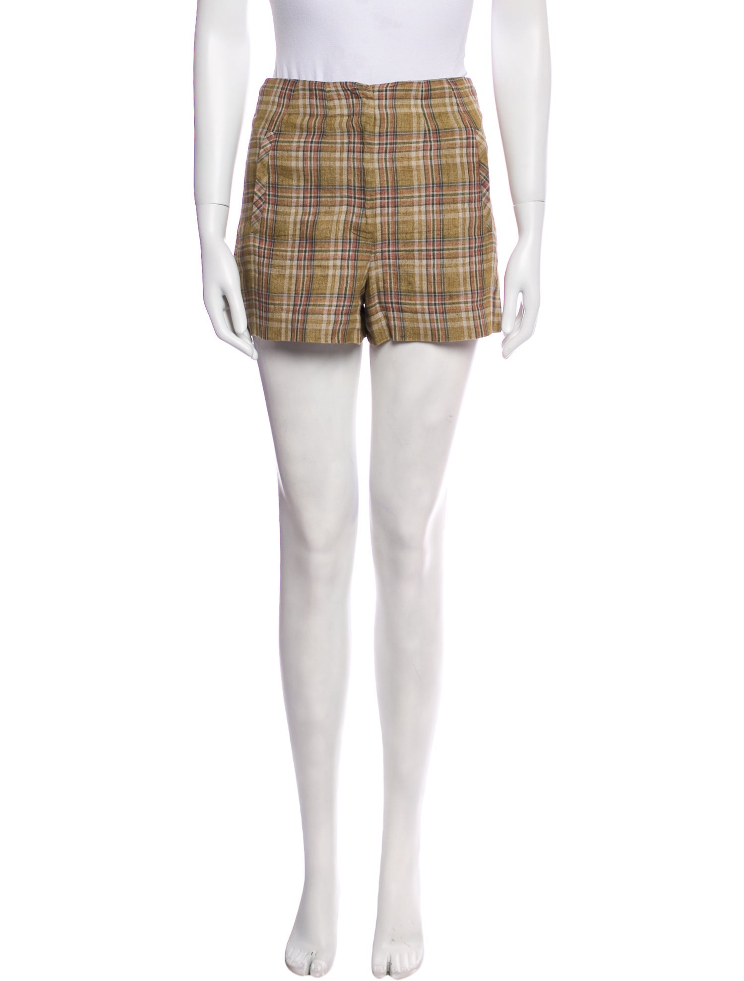 Veronica Beard Linen Mini Shorts