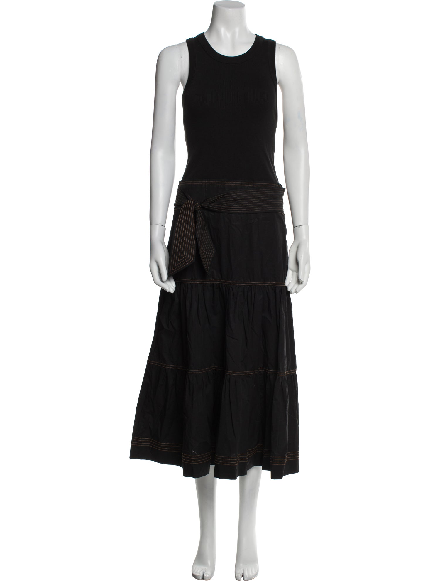 Veronica Beard Scoop Neck Long Dress