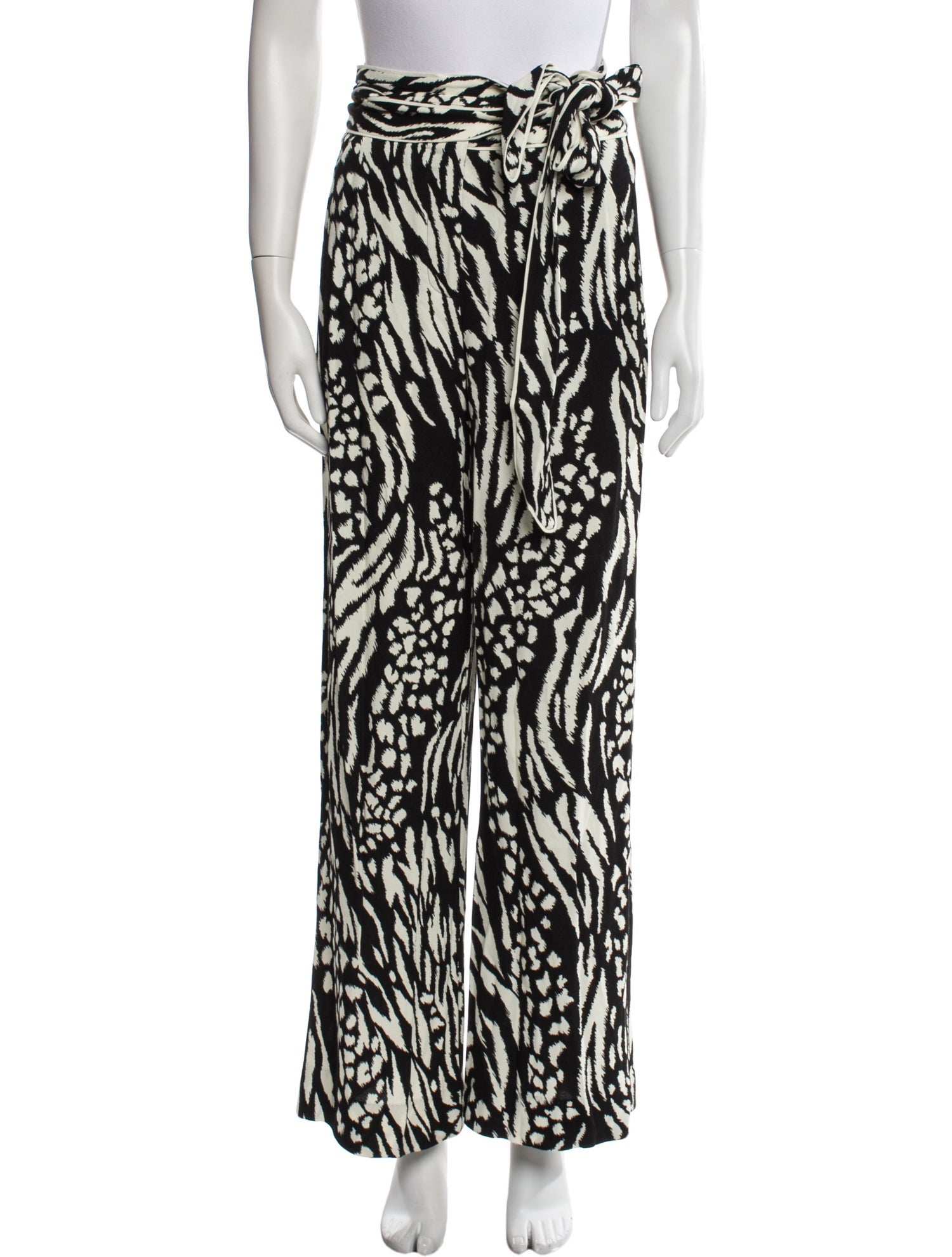 Veronica Beard Printed Wide Leg Pants