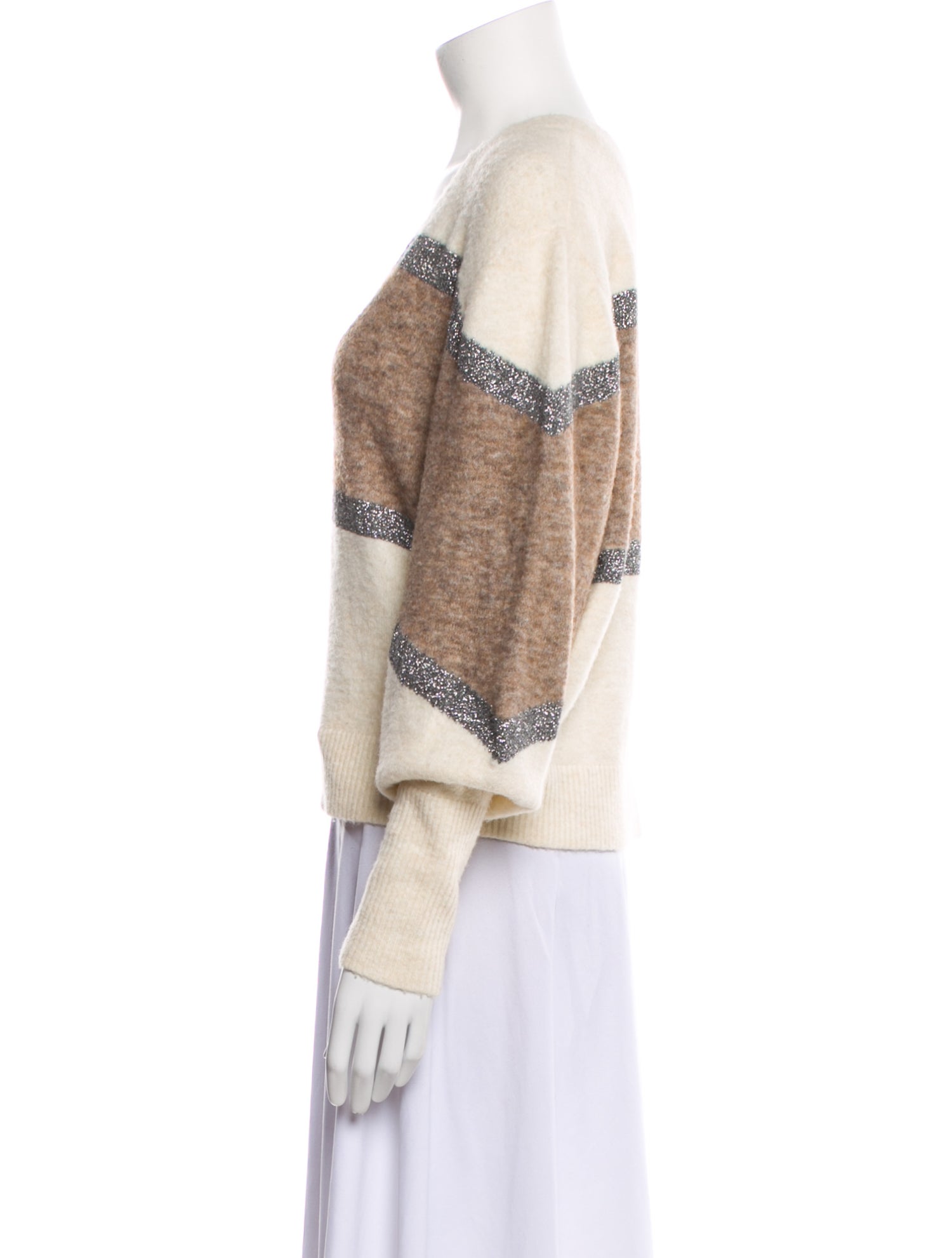 Veronica Beard Nylon Striped Sweater